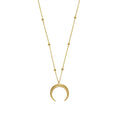 Trendy Gold Plated Jewellery Italian Horn Necklace Silver Handmade Necklace