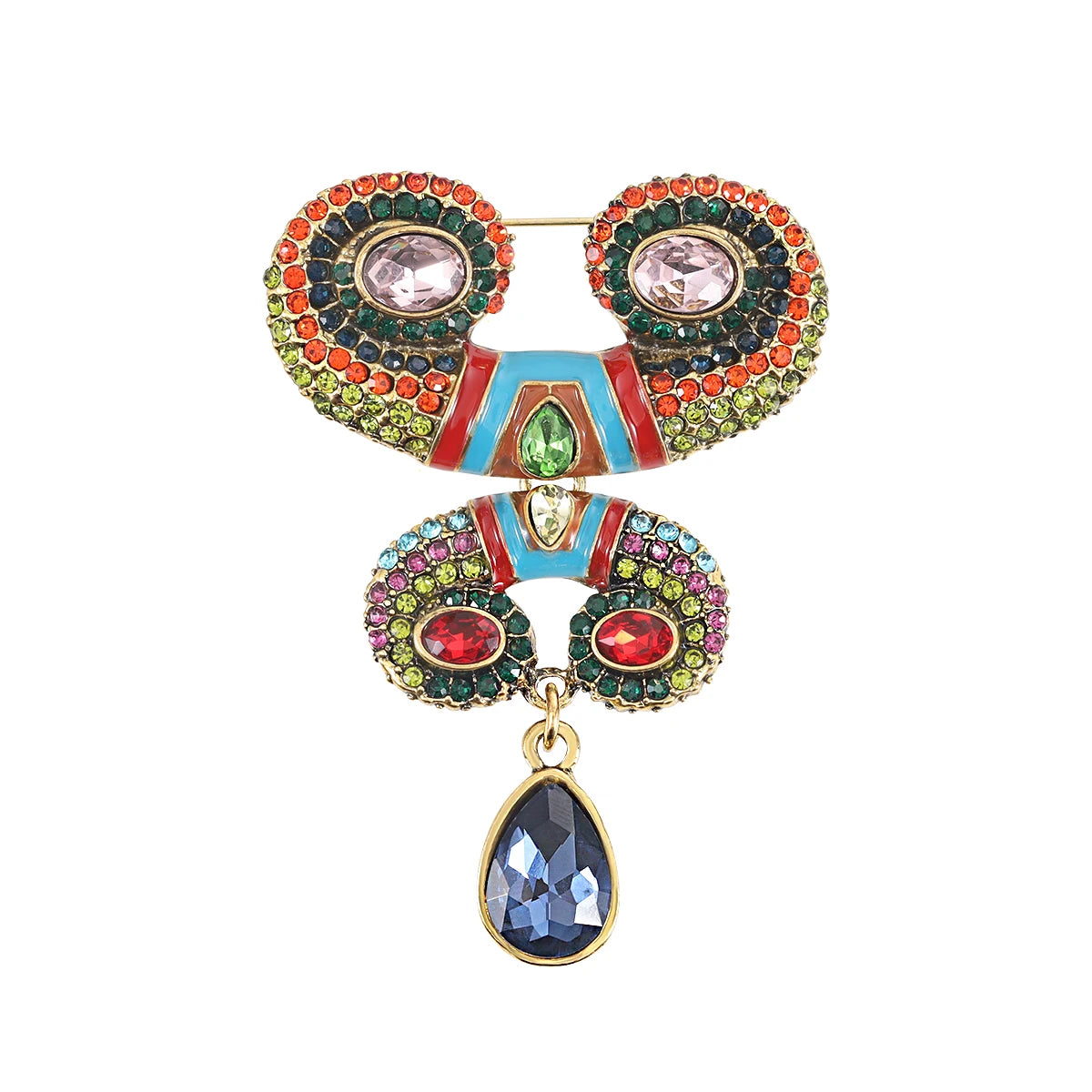 Weiman Factory Outlet Customized Retail Wholesale Pins Brooches XD824116 Horn Shape Alloy Plating for Wedding Children's