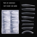 Factory Direct 120 Piece Soft ABS Nail Plate Holder Quick Phototherapy Extension Nails False Nail Crystal Paperless for Finger