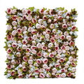 E07067 Wedding Party Event Decor Faux Silk Peony and Rose Flowerwall Colorful Pink Artificial Peony Flower Wall Panel Backdrop