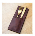 Leather Cutlery Organizer Silverware Holder Elegant Cutlery Holder Bag