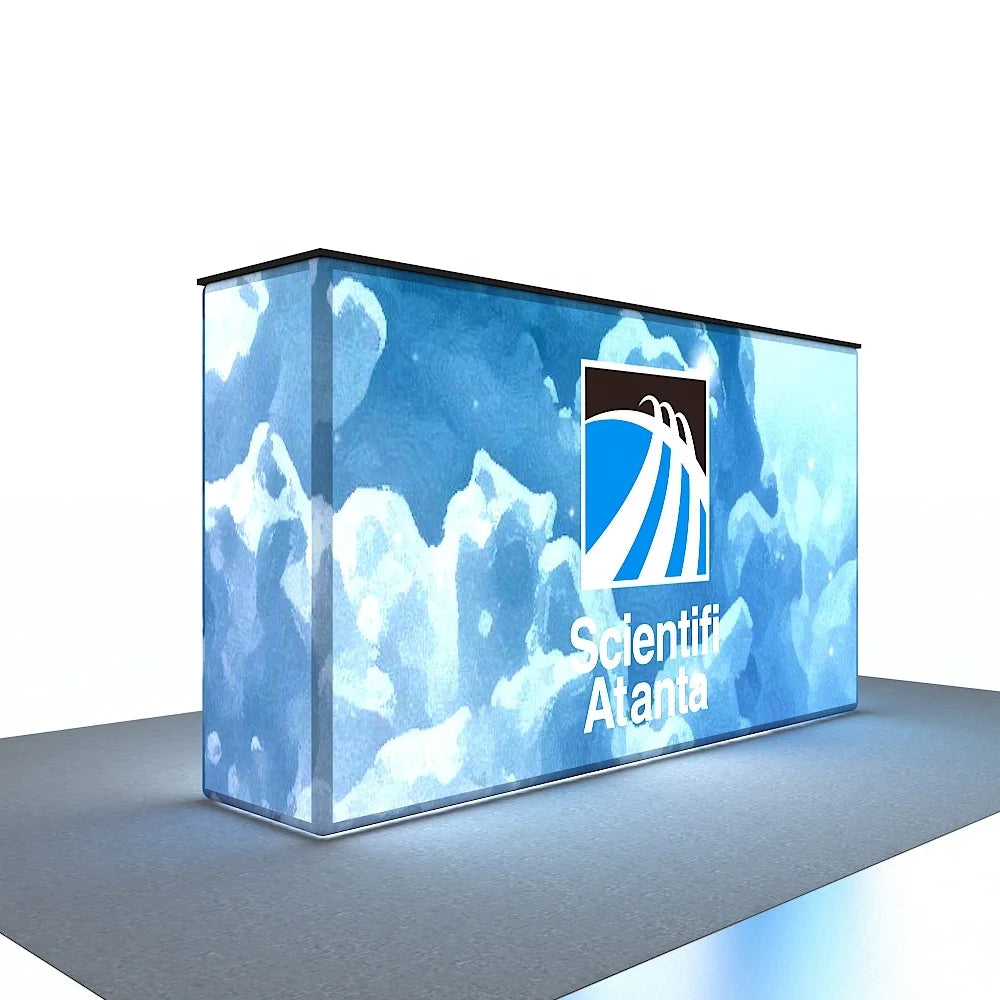 Quick Setup Aluminum Light Box Display Customized Exhibition Portable Counter
