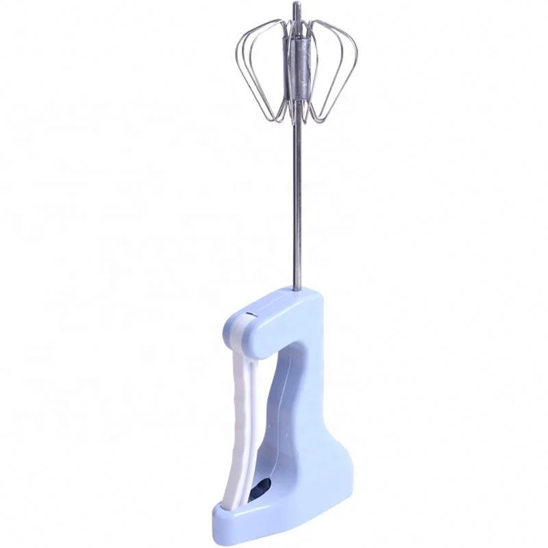 Kitchen Gadget Stainless Steel Semi-automatic Egg Whisk  Egg Beater Pessure Whisk