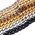Gold Silver Plastic Chain Links Jewelry Acrylic Link Chain Keychains Necklace Bracelet Making Gift