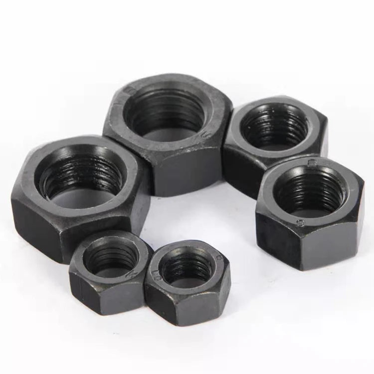 M3 M4 M5 M6 M8 M10 M12 M16 M20 DIN934 Class 4 8 10 Black Oxide Zinc Plated High Tensile Carbon Steel Hex Nuts