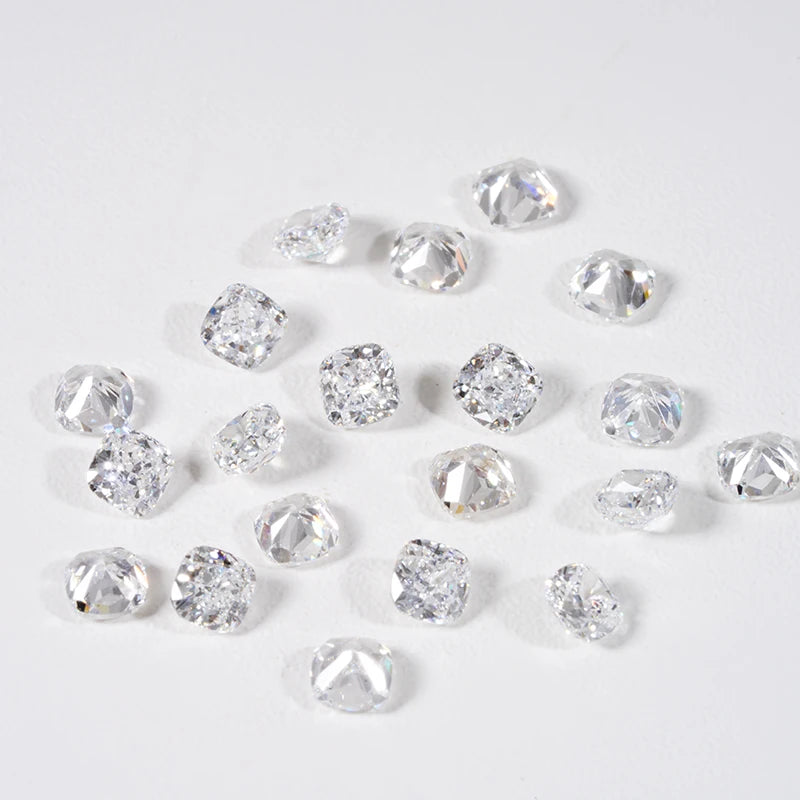 DEF VS Lab Grown Diamond 3*3MM 4*4MM 5*5MM Cushion Shape Loose Diamonds Wholesale Price Starsgem Cvd HPHT Diamond Loose