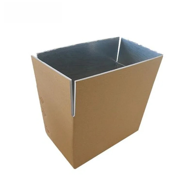 Aluminum Foil Cardboard Chill Insulated Boxes For Pizza Delivery And Thermal Food Transport With Insulation Carton