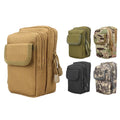 Tactical Two Zipper Waist Bag Water-Resistant EDC Pouch Bag Small Utility Belt Waist Pouch