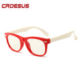 Vintage Classic Kids Children Colorful Eyeglasses Frames Anti-blue Light Blue Light Blocking Lens Optical Glasses