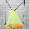 Nylon Mesh Drawstring Backpack Custom Logo Lightweight See Through Outdoor Swimming Travel Grocery Casual Sports Bag