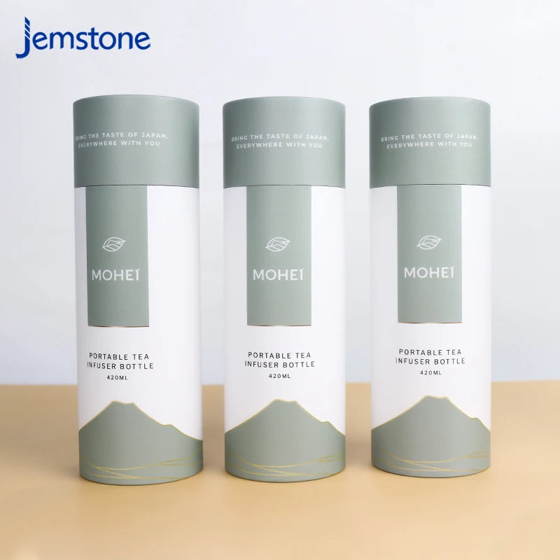 New Arrival Luxury Kraft Cardboard Custom logo Design Tea Box Packaging Tube Gift Can Paper Tube Packaging Box for Tea
