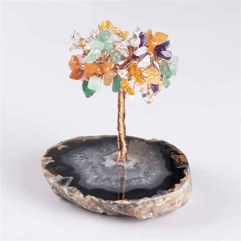 DIY Gemstone Amethyst tree Semi-Precious Stone Crafts Wholesale citrine trees crafts
