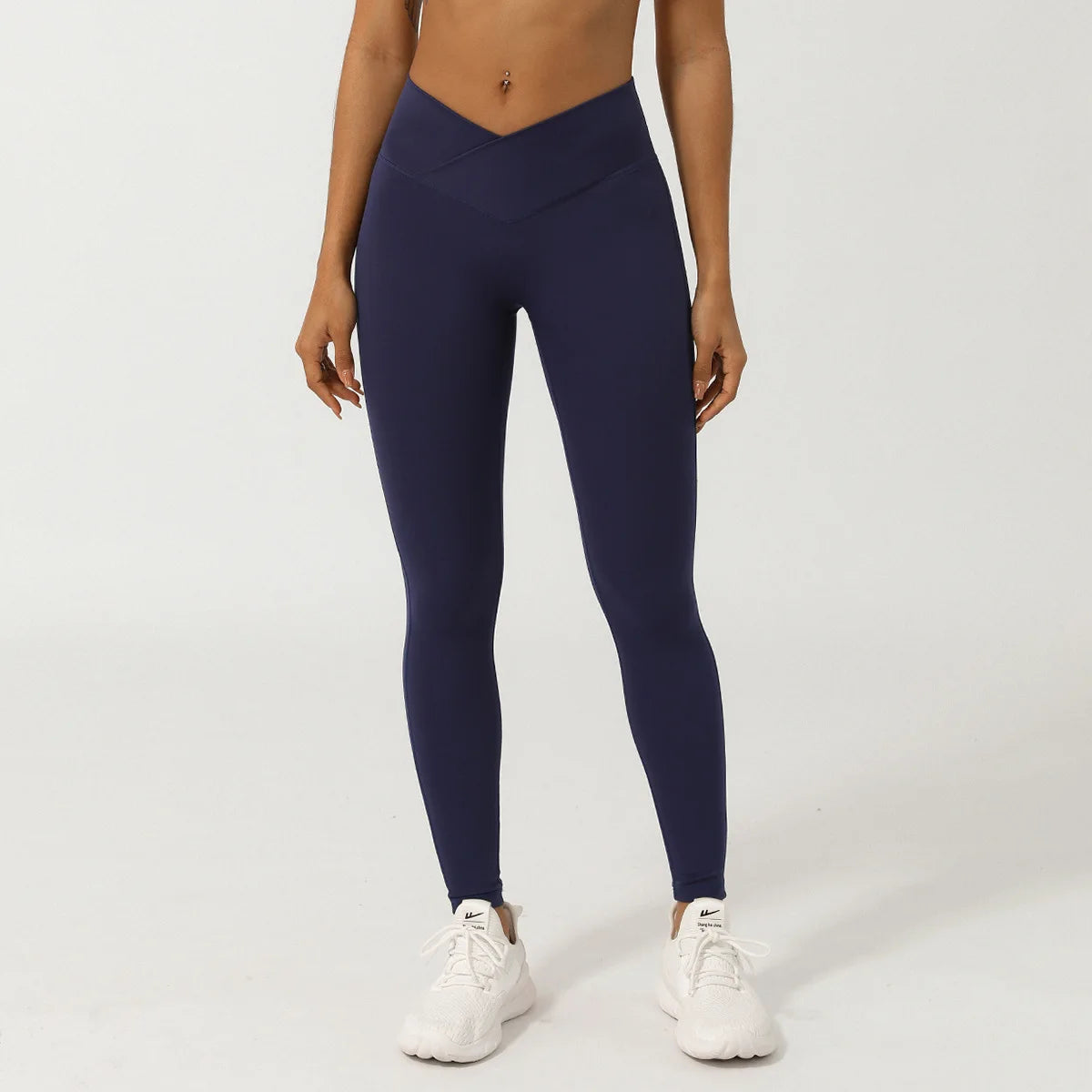 New Arrivals Women High Waist v Cut Leggings Peach Butt Lifting Fitness Pants Tummy Control Gym Yoga Leggings for Women