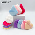 Top Seller Triangle Powder Puff Cosmetic Makeup Sponge Puff Private Label Soft Velvet Loose Powder Puffs