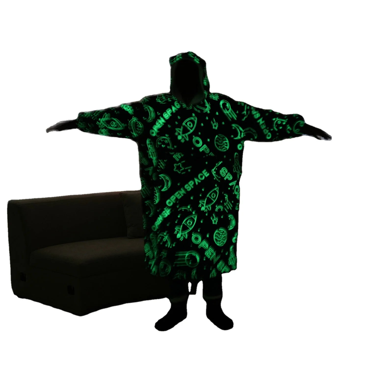 OEM Hoodie Blanket Custom Solid Fleece Blanket Hoodie Sherpa Hoodie Blanket Sweatshirts Adult Polyester Jacket