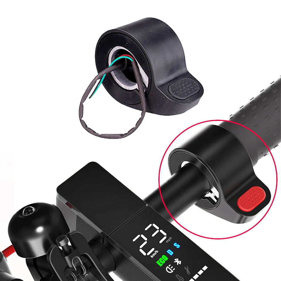 New Image Monopattino Elettric Plastic Throttle Thumb Dial Accelerator for Xiaomi PRO/PRO 2 Electric Scooter Knob Assembly Parts