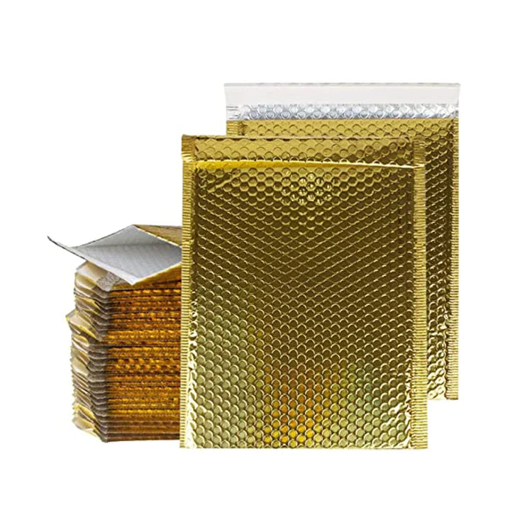 Custom Shipping Bags Bubble Mailers Metallic Bubble Mailer Waterproof Mailling Bubble Padded Envelopes
