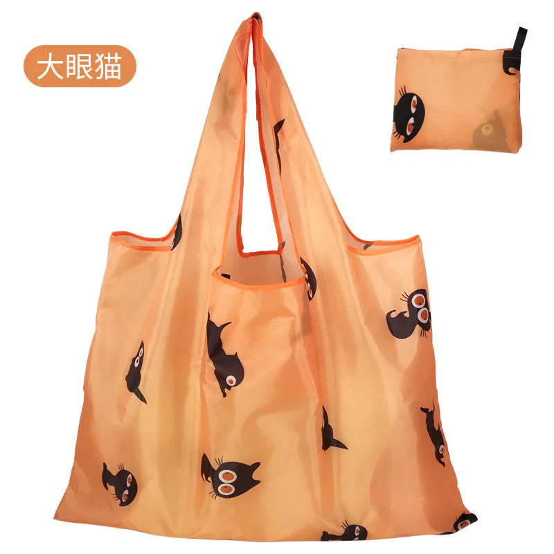 ECO Foldable Large Oxford Shopping Bag Custom Wholesale 210D Oxford Cloth Folding Bag
