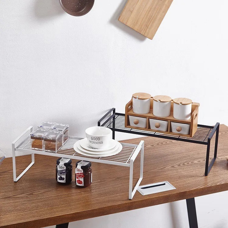 Creative Multi-Functional Metal Layering Rack Kitchen Storage Unit Dish Drain Rack Innovative Solution for Organizing Supplies