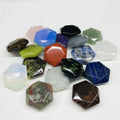 HZ Wholesale Natural Gemstone Crystals Spiritual Healing Stone Carved Crystal Charms  Six-Pointed Hexagonal Star Pendant