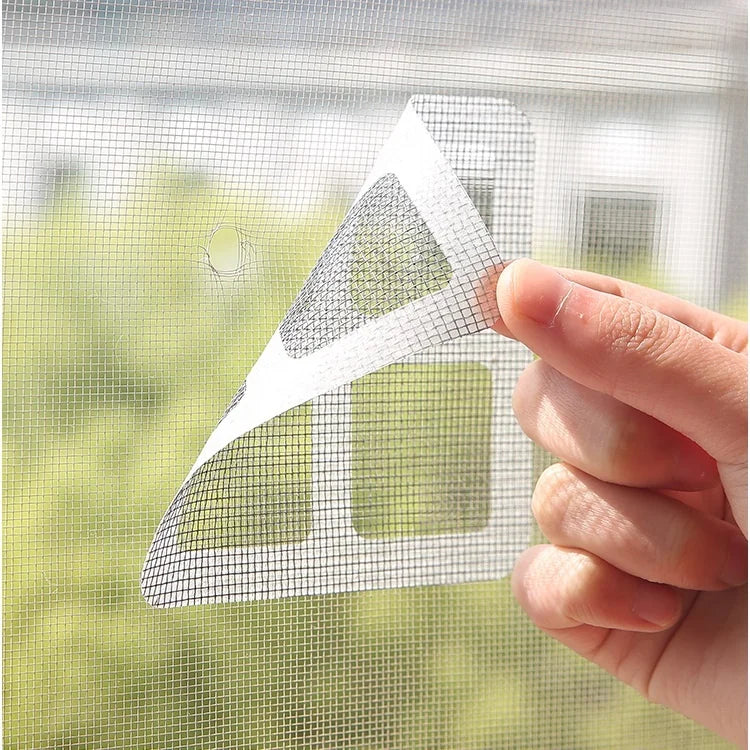 10-Piece Summer Screen Fiberglass Repair Patch Self-Adhesive Door & Window Mesh Sticker Net Patches 2 Bags