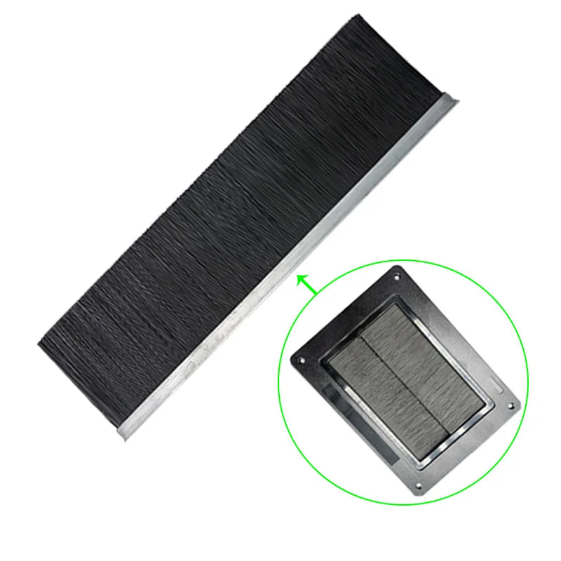 Strip Brush for Data Center Grommet UL94- V0  Flame Retardant Nylon6 PA6 Seal Brush Strip