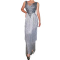 2023 Designer Sequin Crystal Tassel Performance Long Dance Dress Dinner Gown Birthday Graduation Women Prom Evening Dress