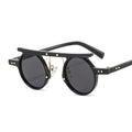 2024 Hot Selling Retro Round Small Frame Sunglasses Unisex High Quality Luxury Trendy Shades Sunglasses Steampunk in Stock