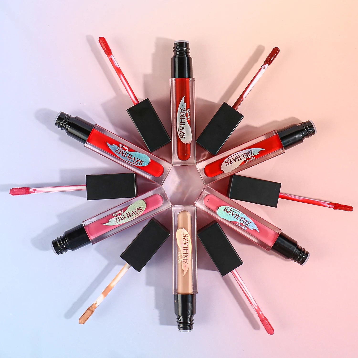 Beauty Factory Szvilimz New Style Waterproof Long Lasting 6 Colors Lip Gloss Lady's Lip Beauty