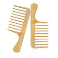 Wholesale Wood Wide Tooth Wood Hair Combs Scalp Massage Paddle Detangler Bamboo Wood Big Hair Brush for Women