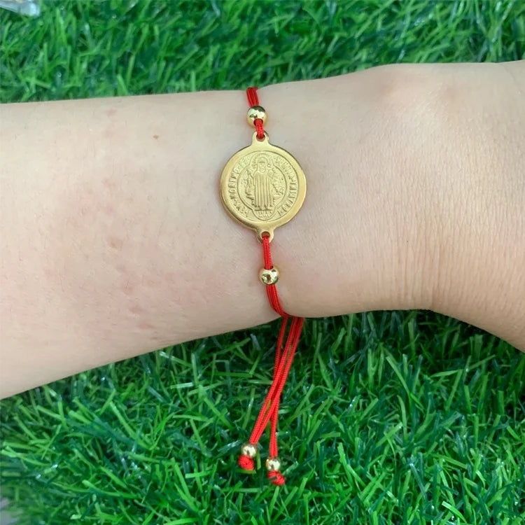 Jinyuan Stainless Steel 18k Vacuum Plated Fashionable Religious Charm Connector Jewelry Findings
