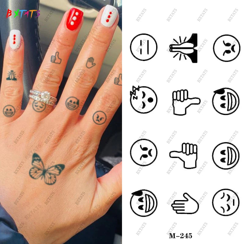 Long-lasting Semi-Permanent Tattoo Stickers Waterproof Temporary Face Arm Hand Neck Tatoo-Lasting Waterproof Semi Permanent