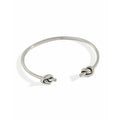 S925 Sterling Silver Personalized Vintage Double Knot One Heart Knot Minimalist Cuff Bangle