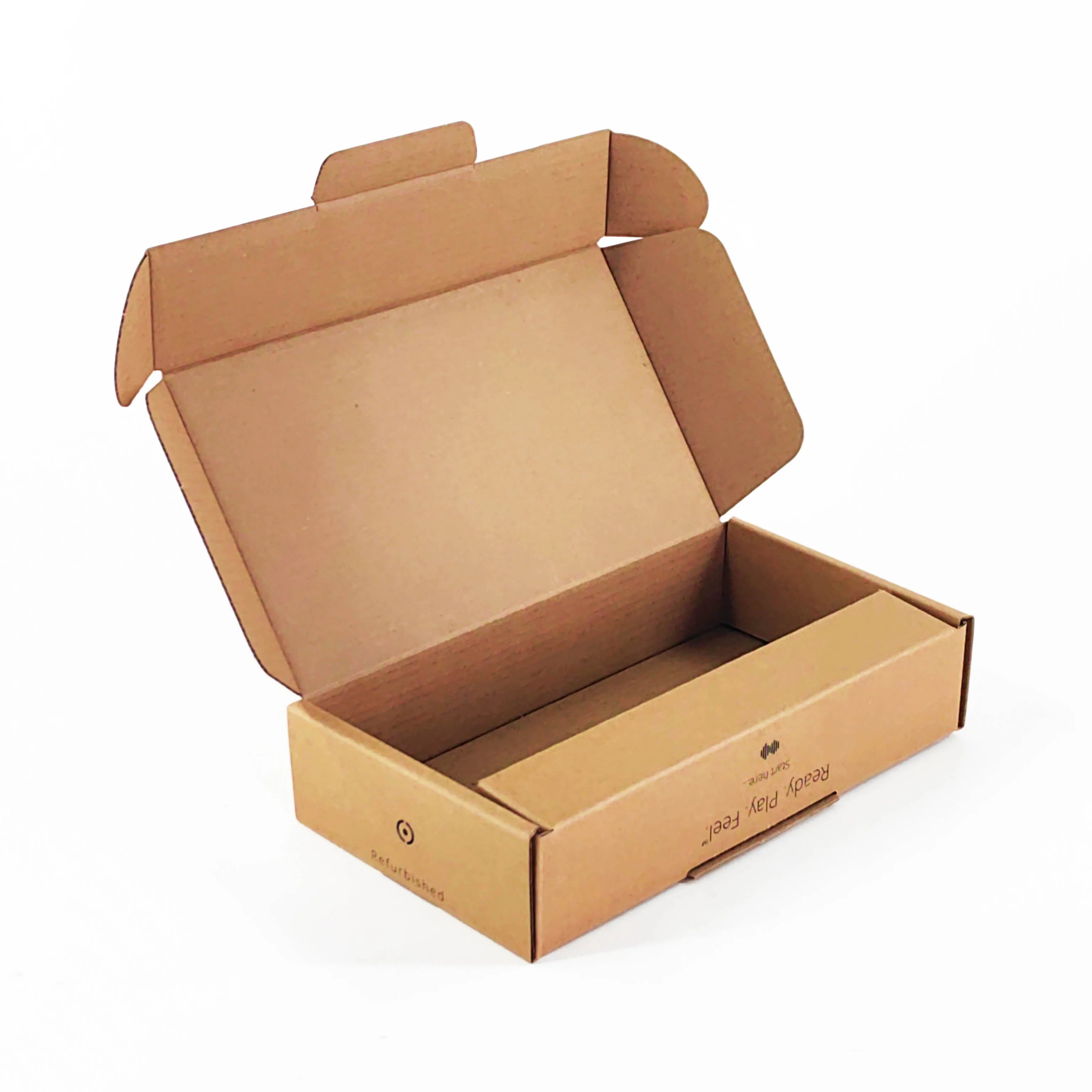 Design Printing Foldable Custom Logo Brown Kraft Corrugated Mailing Jewelry Shipping Cloth Packaging Box