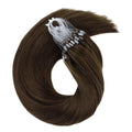 Stable Quality Micro Rings Thick End Unprocessed Microlink 100% Human Hair Micro Loop Hair Extensions