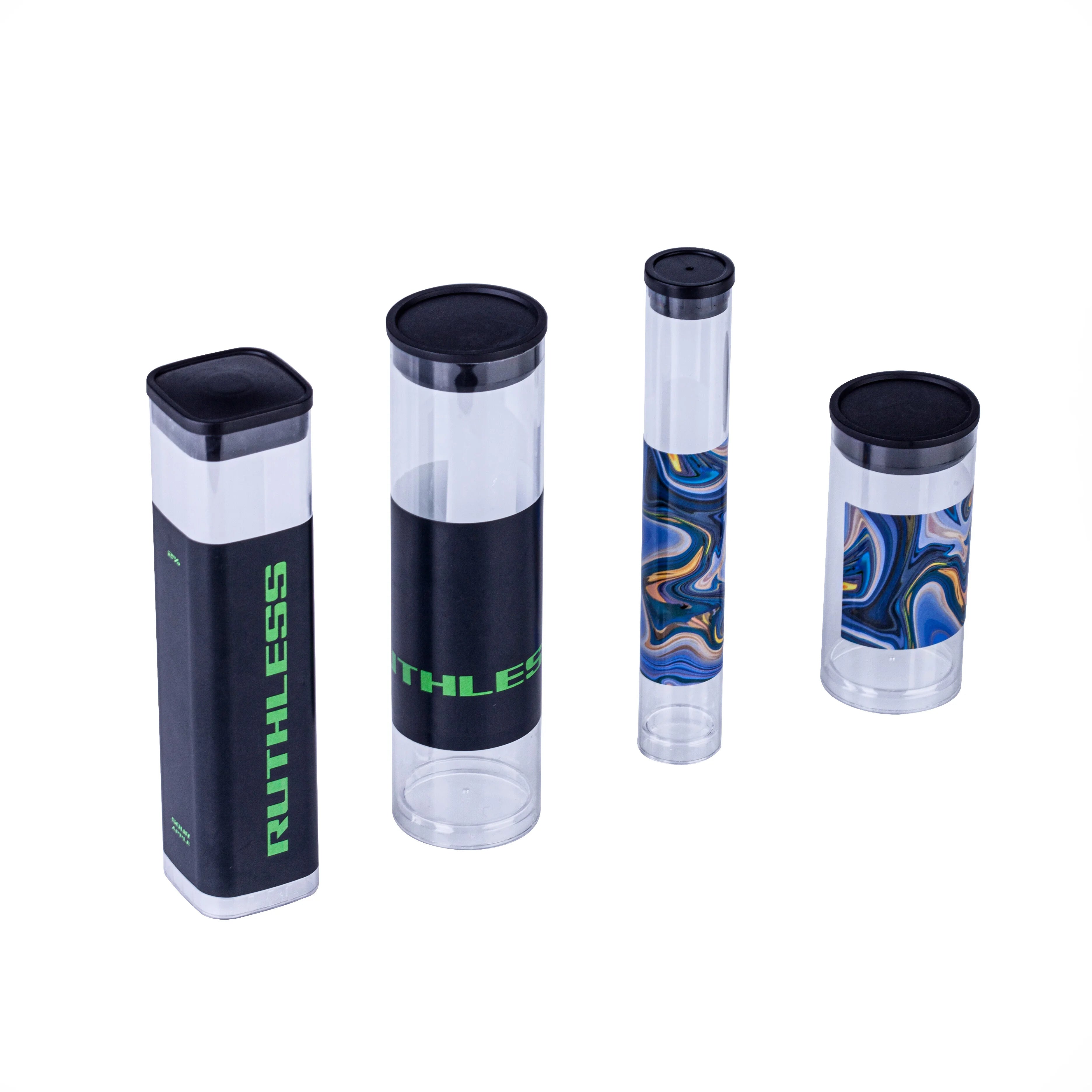 Fascinating Round Transparent Plastic Packaging Tube for Lipstick with Screen Printing Custom Cap Gift & Craft LEZ Brand