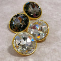 Maiou 2026 New Arrival Designer Big Diamond Crystal Rhinestone Shiny BlingBling Round Stud Earrings Jewelry for Engagement