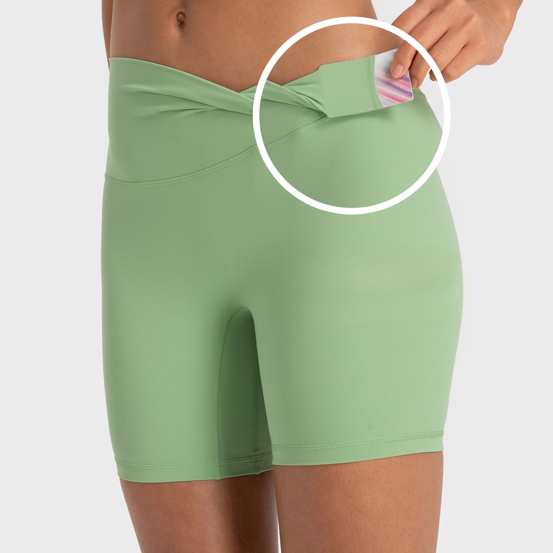 YOGA Womens Butter Luxe Biker Shorts High Waisted Workout Running Volleyball Yoga Shorts