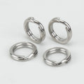 HT001 25pcs High Quality Stainless Steel Split Rings Fishing Accessories Fishing Tackle Retail Packaging Split Ring