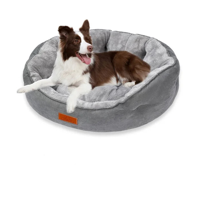 Wholesale Round Cat and Dog Beds Luxury Warm Pet Sofa Bed With Non-slip Bottom Washable Dog Bed