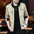 Mens Cargo Jacket Fashion Jacket Man Coats Bomber Jacket Stand Male Casual Coats Streetwear Chamarras Para Hombre