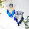 Pastoral Style Devil's Eye Feather Wall Shelf Home Decor Art Theme Multi-piece Package