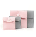 Custom Logo Printed Blue Pink Velvet Jewelry Pouch Multi-Function Cheap Price Packaging for Necklaces Watches Rings
