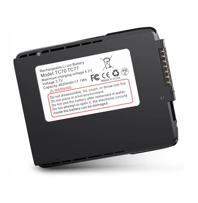 New Battery Replacement for Zebra Barcode Gun Scanner TC70 TC75  TC77 Rechargeable Lithium Ion Batteries