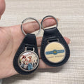 Blank Printed Sublimation Leather Keychains Factory