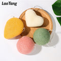 Private Label Organic Pure Color Konjac Skin Clearing Sponge