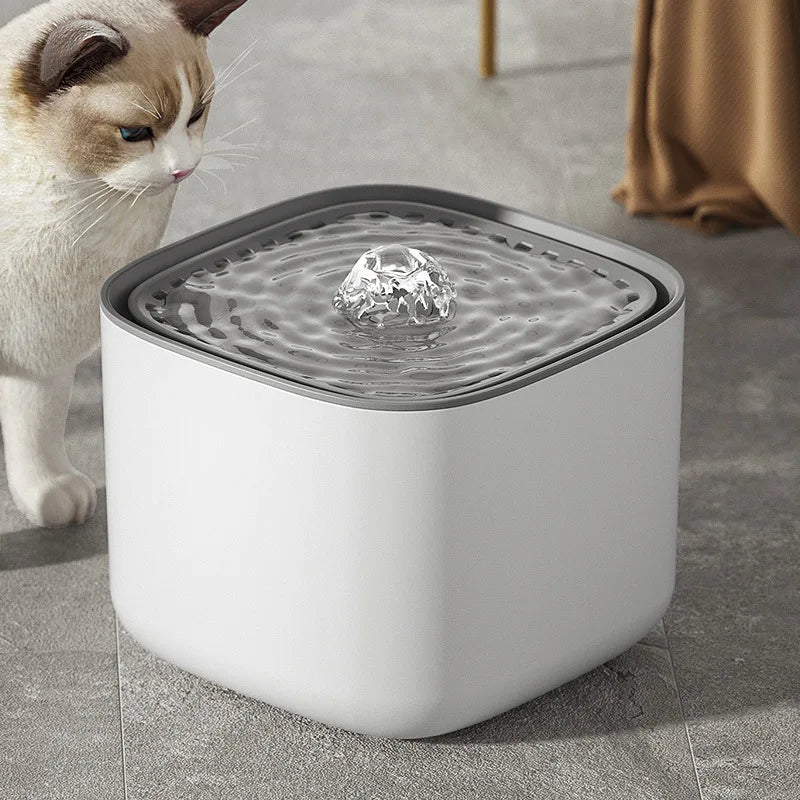 3L Cat Water Fountain Auto Recirculate Filter Large Capacity  USB Electric Mute Cat Water Dispenser Fountain