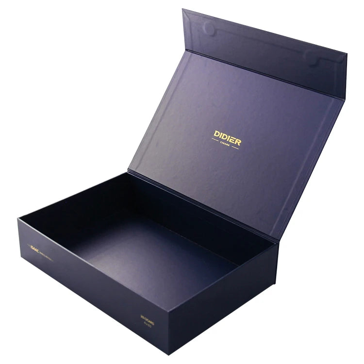 Custom Size Luxeries Hardcover Corporate Packaging Box Large Black Luxury Gift Box with Magnetic Closure