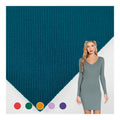 Hot Selling Solid Soft 95% Polyester 5% Spandex Material Knitted Ribbed Fabric for Garment