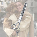 Fenice VG10 Steel 7 Inch 3D Gradient Traceless Teeth Pet Grooming Scissors Dog Grooming Chunker Scissors Thinning 70%